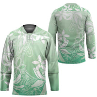 Tiare Tahiti Hockey Jersey Matcha Polynesia Motifs - Polynesian Pride