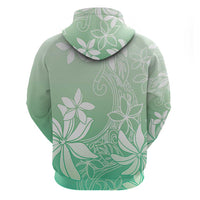 Tiare Tahiti Hoodie Matcha Polynesia Motifs - Polynesian Pride