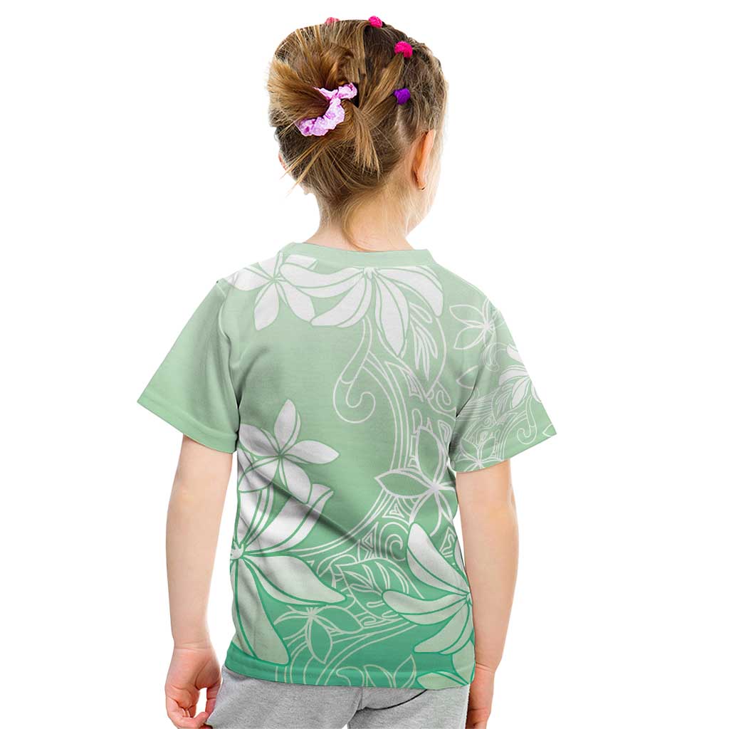Tiare Tahiti Kid T Shirt Matcha Polynesia Motifs - Polynesian Pride
