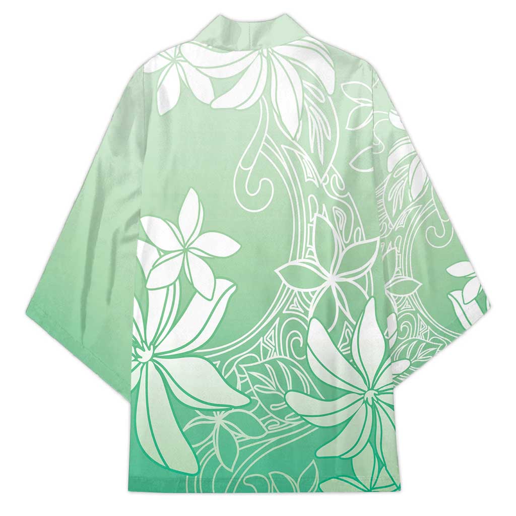 Tiare Tahiti Kimono Matcha Polynesia Motifs - Polynesian Pride