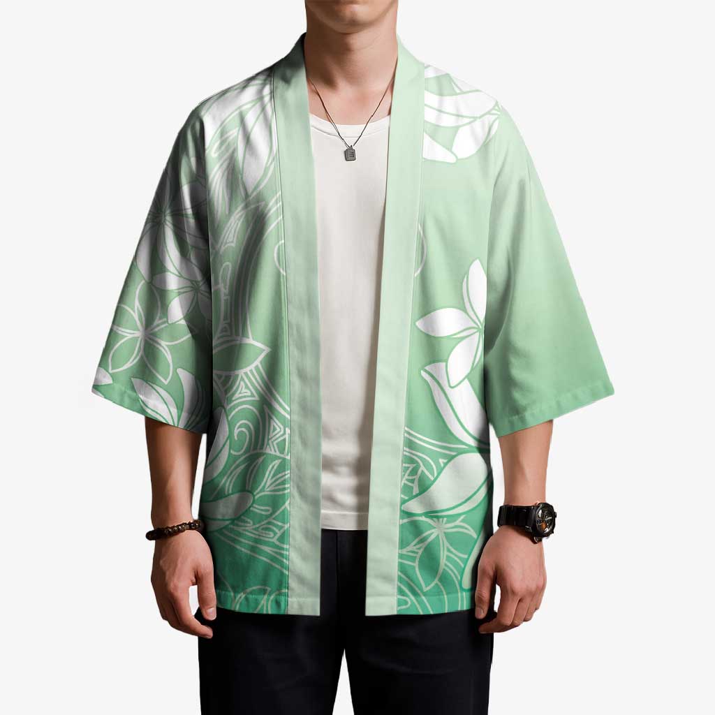 Tiare Tahiti Kimono Matcha Polynesia Motifs - Polynesian Pride