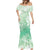 Tiare Tahiti Mermaid Dress Matcha Polynesia Motifs - Polynesian Pride