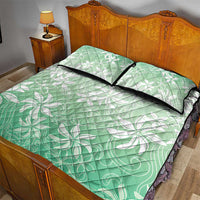 Tiare Tahiti Quilt Bed Set Matcha Polynesia Motifs LT05 - Polynesian Pride
