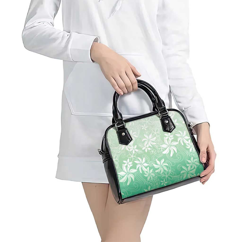 Tiare Tahiti Shoulder Handbag Matcha Polynesia Motifs - Polynesian Pride