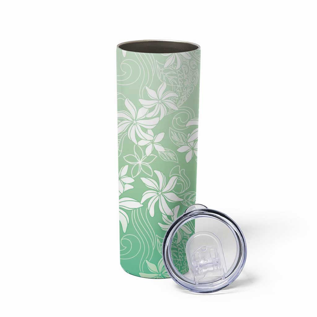 Tiare Tahiti Skinny Tumbler Matcha Polynesia Motifs - Polynesian Pride