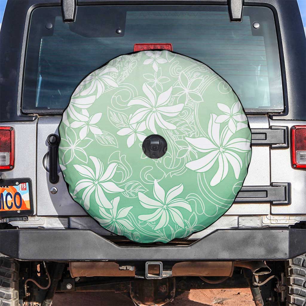 Tiare Tahiti Spare Tire Cover Matcha Polynesia Motifs LT05 Green - Polynesian Pride