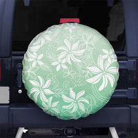 Tiare Tahiti Spare Tire Cover Matcha Polynesia Motifs LT05 No hole Green - Polynesian Pride