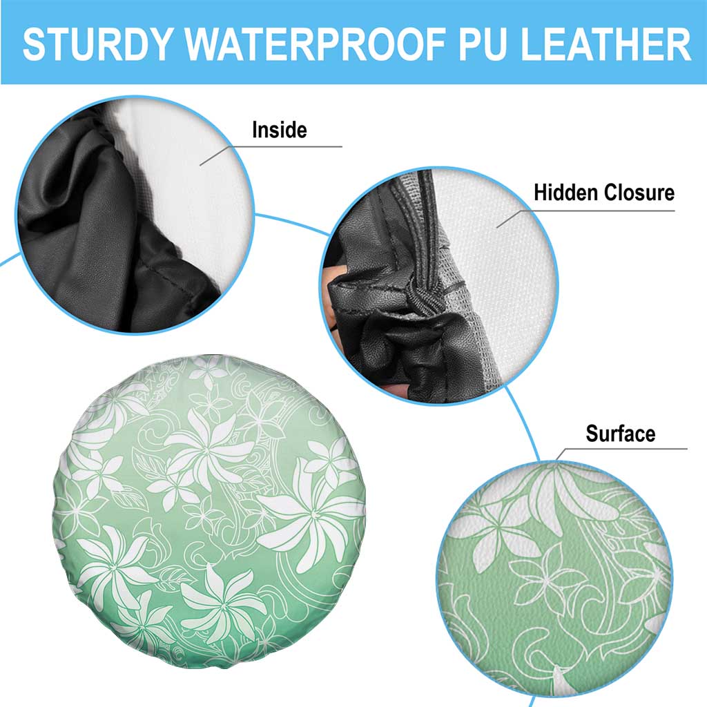 Tiare Tahiti Spare Tire Cover Matcha Polynesia Motifs LT05 - Polynesian Pride
