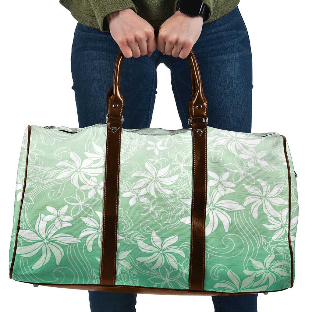 Tiare Tahiti Travel Bag Matcha Polynesia Motifs LT05 Green - Polynesian Pride