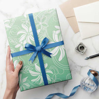 Tiare Tahiti Wrapping Paper Matcha Polynesia Motifs - Polynesian Pride