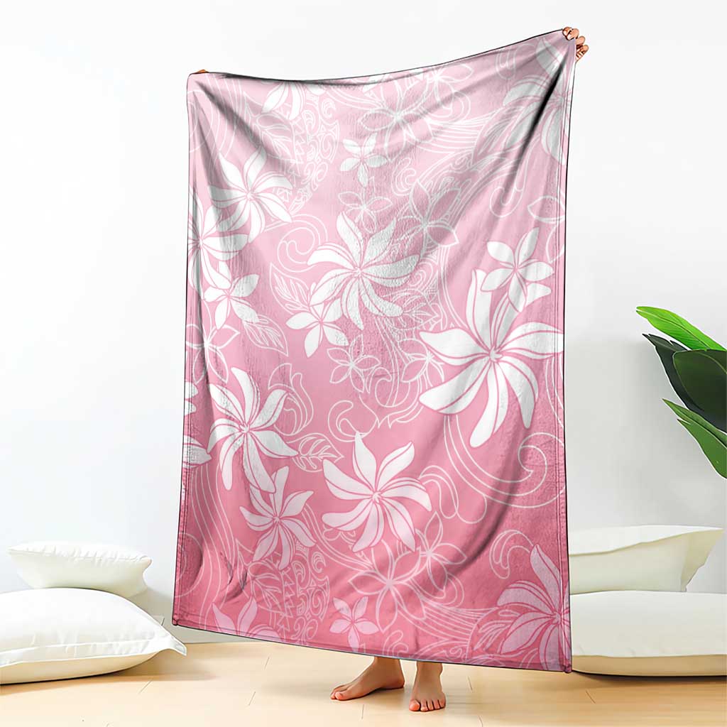 Tiare Tahiti Blanket Pink Polynesia Motifs - Polynesian Pride