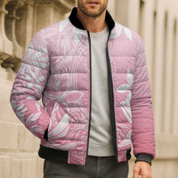 Tiare Tahiti Bomber Puffer Jacket Pink Polynesia Motifs - Polynesian Pride