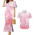 Tiare Tahiti Couples Matching Mermaid Dress and Hawaiian Shirt Pink Polynesia Motifs - Polynesian Pride