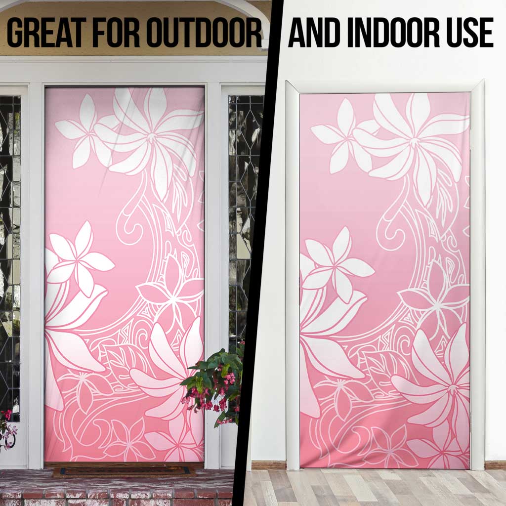 Tiare Tahiti Door Cover Pink Polynesia Motifs - Polynesian Pride