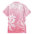 Tiare Tahiti Family Matching Mermaid Dress and Hawaiian Shirt Pink Polynesia Motifs - Polynesian Pride