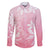 Tiare Tahiti Family Matching Mermaid Dress and Hawaiian Shirt Pink Polynesia Motifs - Polynesian Pride