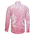 Tiare Tahiti Family Matching Mermaid Dress and Hawaiian Shirt Pink Polynesia Motifs - Polynesian Pride