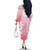 Tiare Tahiti Family Matching Off The Shoulder Long Sleeve Dress and Hawaiian Shirt Pink Polynesia Motifs - Polynesian Pride