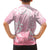 Tiare Tahiti Family Matching Off Shoulder Maxi Dress and Hawaiian Shirt Pink Polynesia Motifs - Polynesian Pride