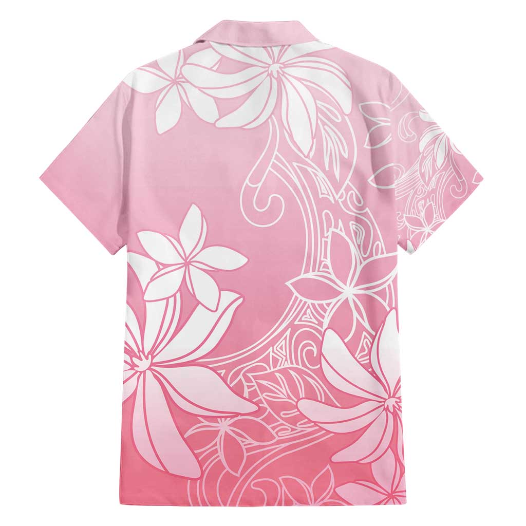 Tiare Tahiti Family Matching Puletasi and Hawaiian Shirt Pink Polynesia Motifs - Polynesian Pride