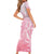 Tiare Tahiti Family Matching Short Sleeve Bodycon Dress and Hawaiian Shirt Pink Polynesia Motifs - Polynesian Pride