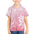 Tiare Tahiti Family Matching Short Sleeve Bodycon Dress and Hawaiian Shirt Pink Polynesia Motifs - Polynesian Pride
