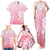 Tiare Tahiti Family Matching Tank Maxi Dress and Hawaiian Shirt Pink Polynesia Motifs - Polynesian Pride