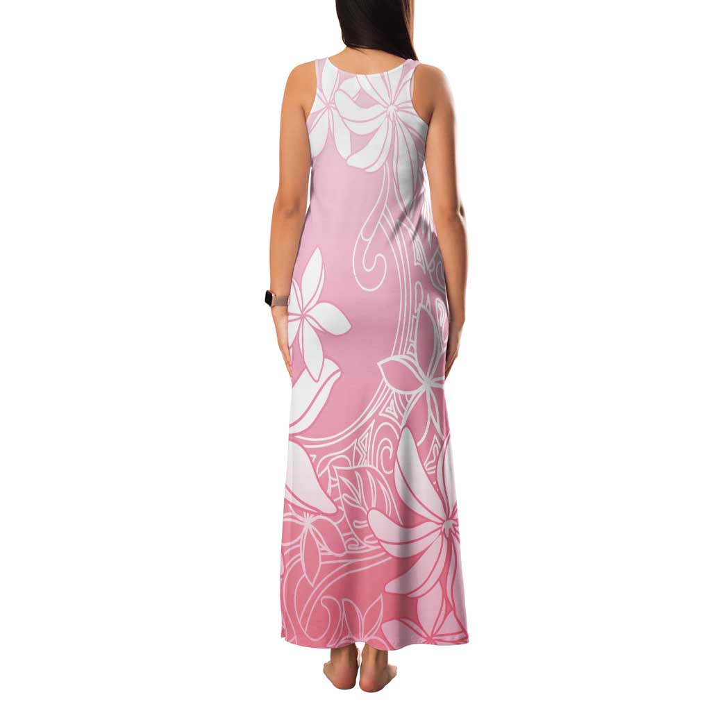 Tiare Tahiti Family Matching Tank Maxi Dress and Hawaiian Shirt Pink Polynesia Motifs - Polynesian Pride