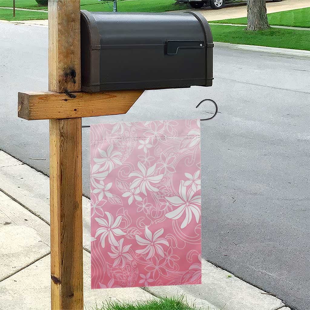 Tiare Tahiti Garden Flag Pink Polynesia Motifs - Polynesian Pride