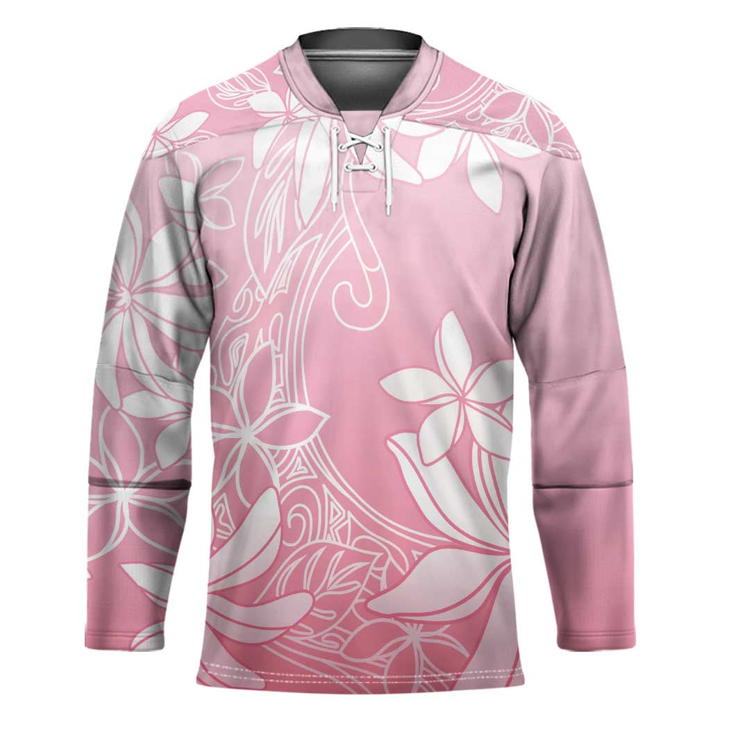 Tiare Tahiti Hockey Jersey Pink Polynesia Motifs - Polynesian Pride