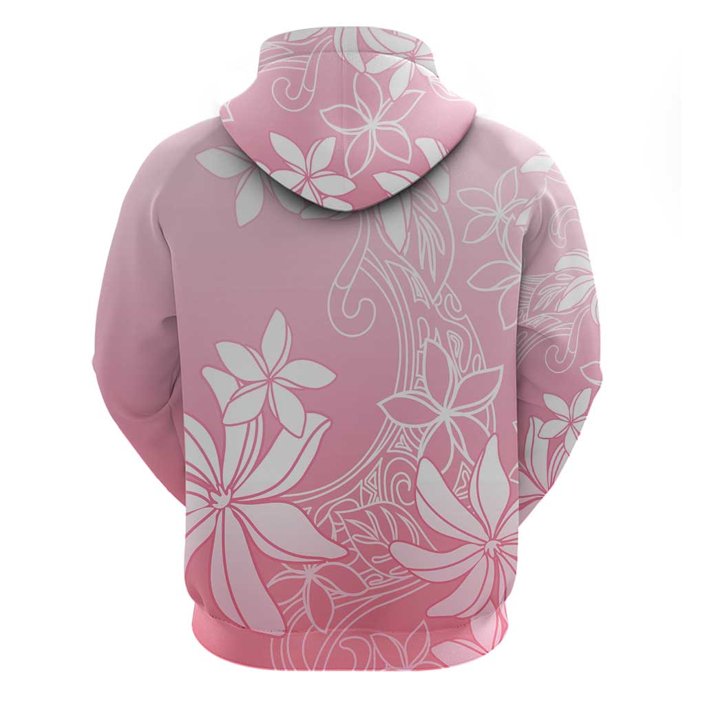 Tiare Tahiti Hoodie Pink Polynesia Motifs - Polynesian Pride
