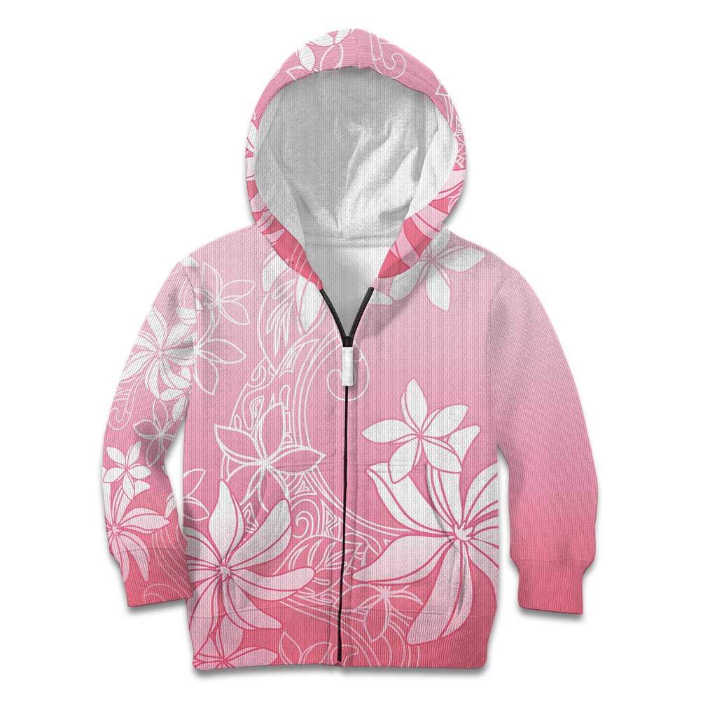Tiare Tahiti Kid Hoodie Pink Polynesia Motifs - Polynesian Pride