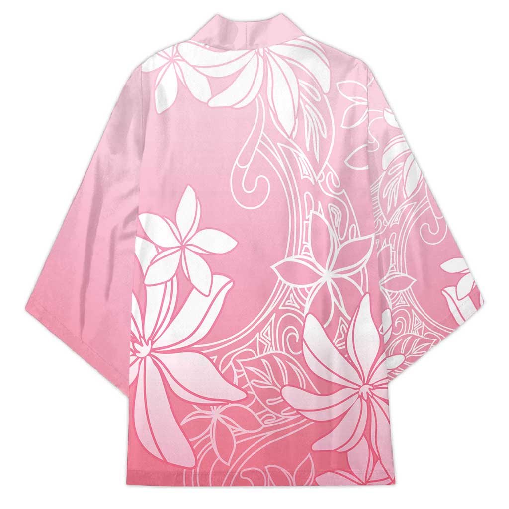 Tiare Tahiti Kimono Pink Polynesia Motifs - Polynesian Pride