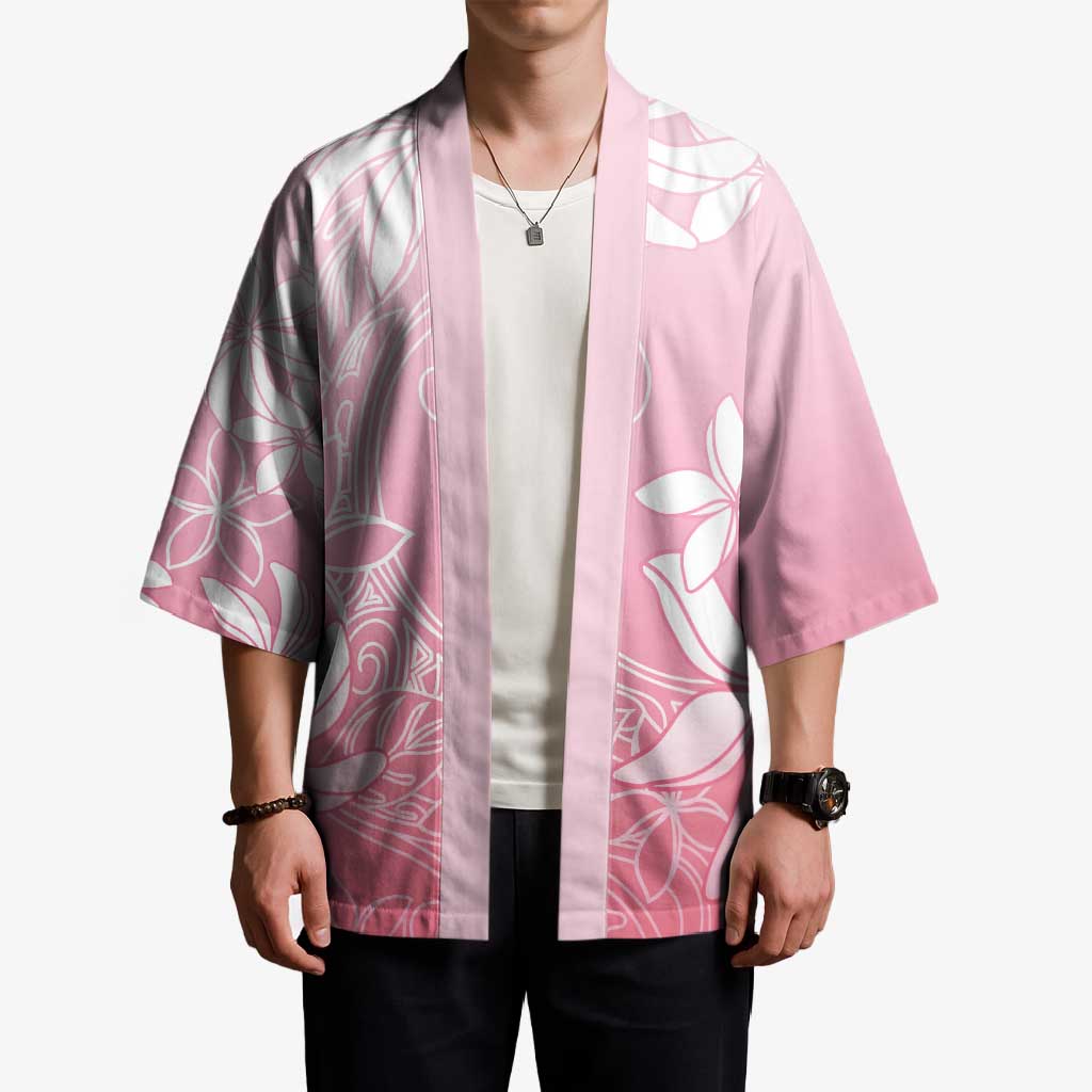 Tiare Tahiti Kimono Pink Polynesia Motifs - Polynesian Pride