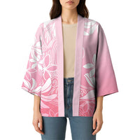 Tiare Tahiti Kimono Pink Polynesia Motifs - Polynesian Pride