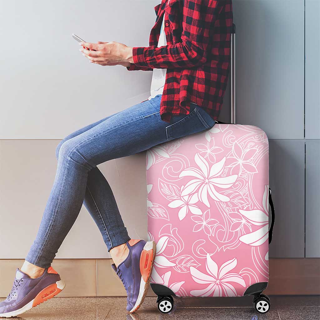 Tiare Tahiti Luggage Cover Pink Polynesia Motifs - Polynesian Pride