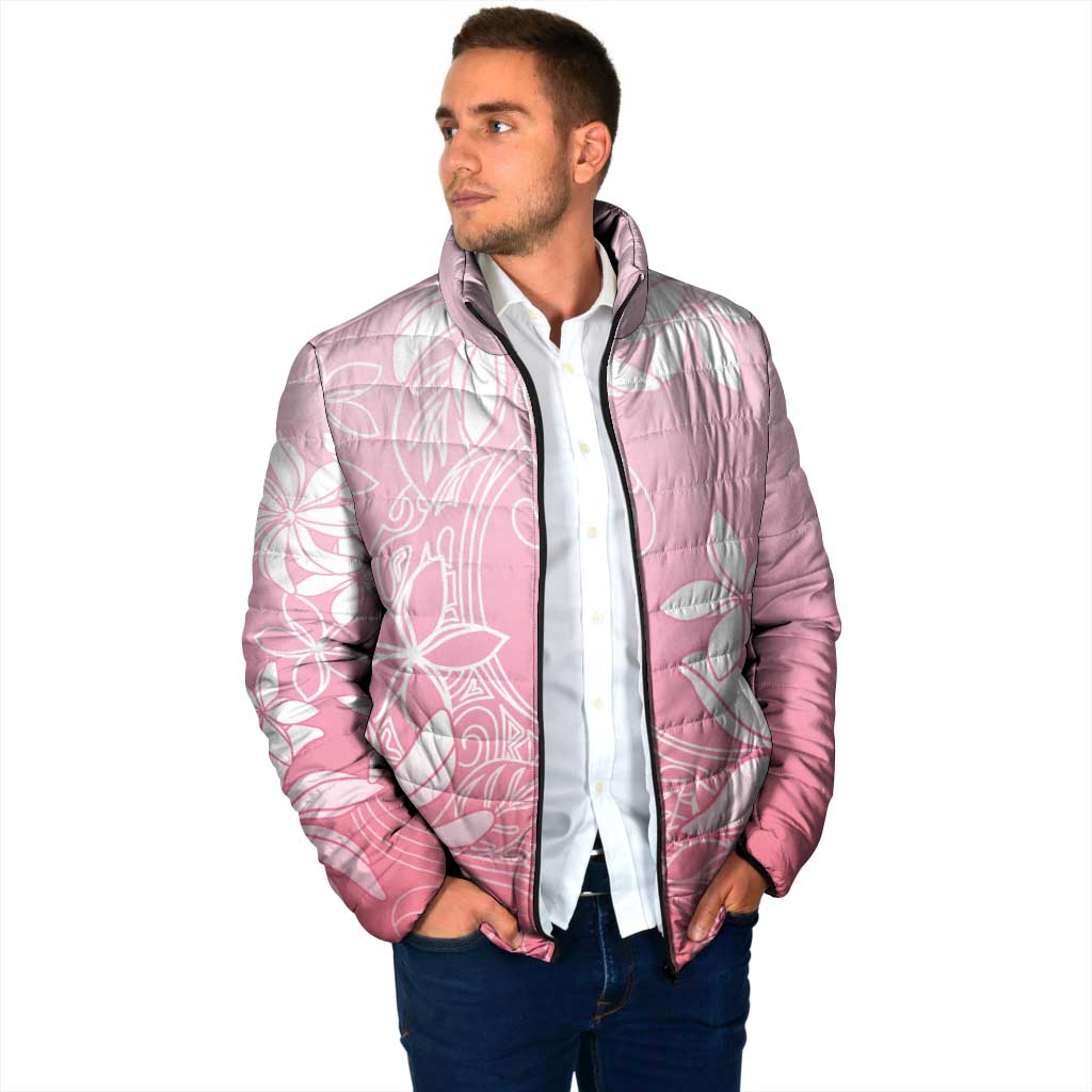 Tiare Tahiti Padded Jacket Pink Polynesia Motifs - Polynesian Pride