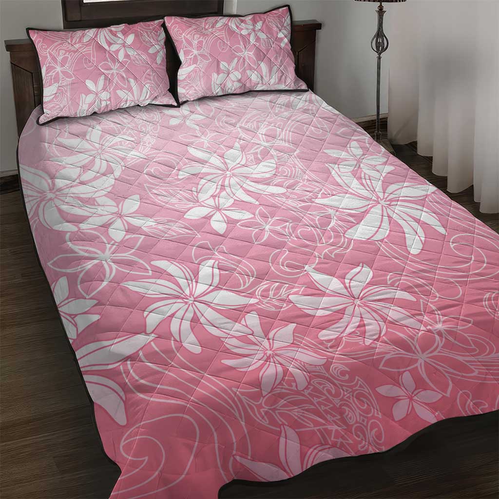 Tiare Tahiti Quilt Bed Set Pink Polynesia Motifs LT05 Pink - Polynesian Pride
