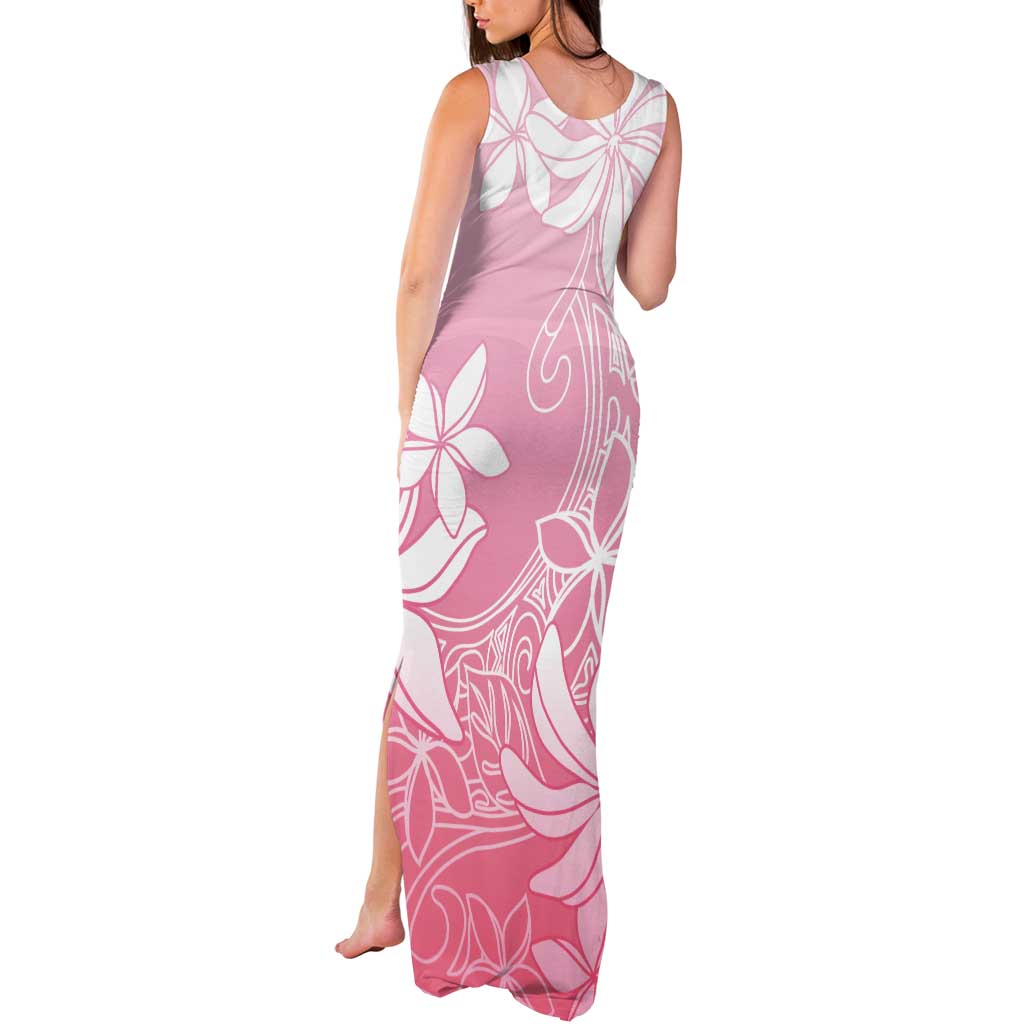 Tiare Tahiti Tank Maxi Dress Pink Polynesia Motifs - Polynesian Pride