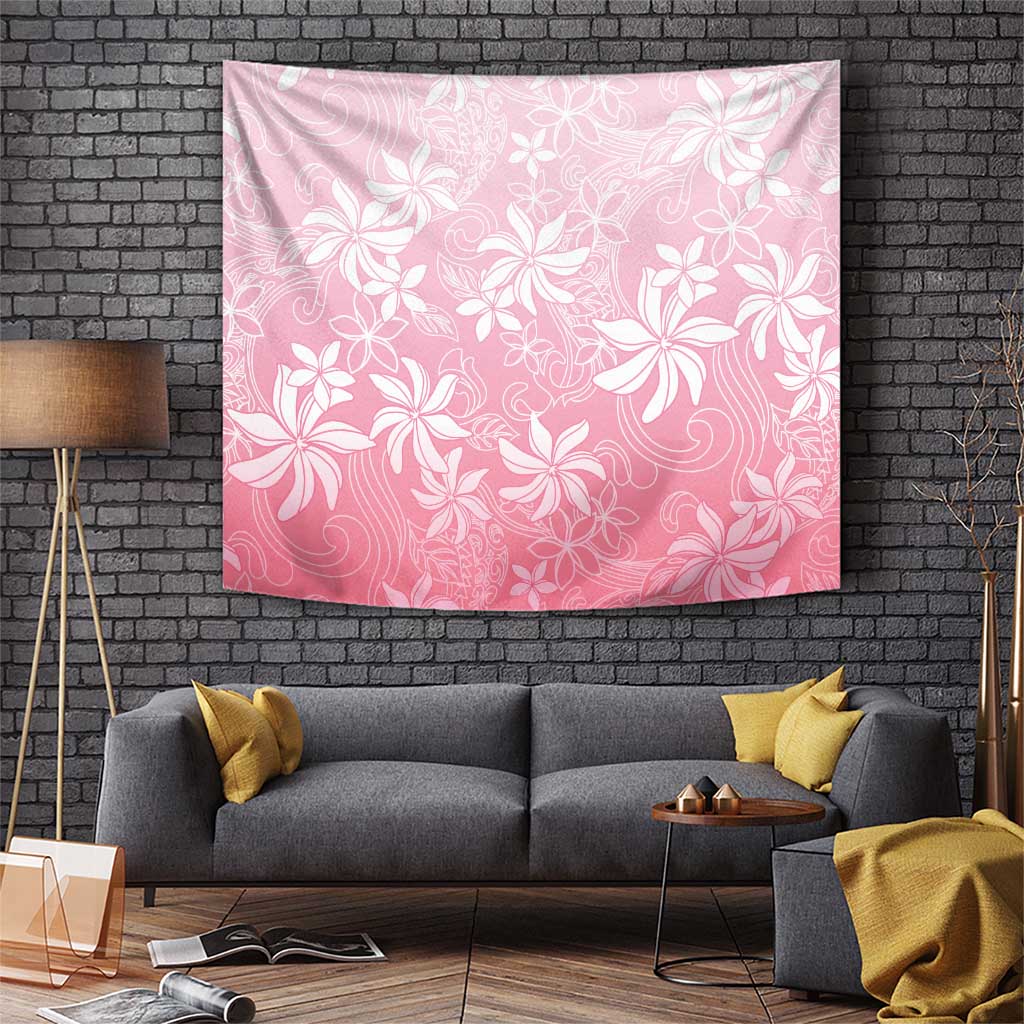 Tiare Tahiti Tapestry Pink Polynesia Motifs LT05 Pink - Polynesian Pride
