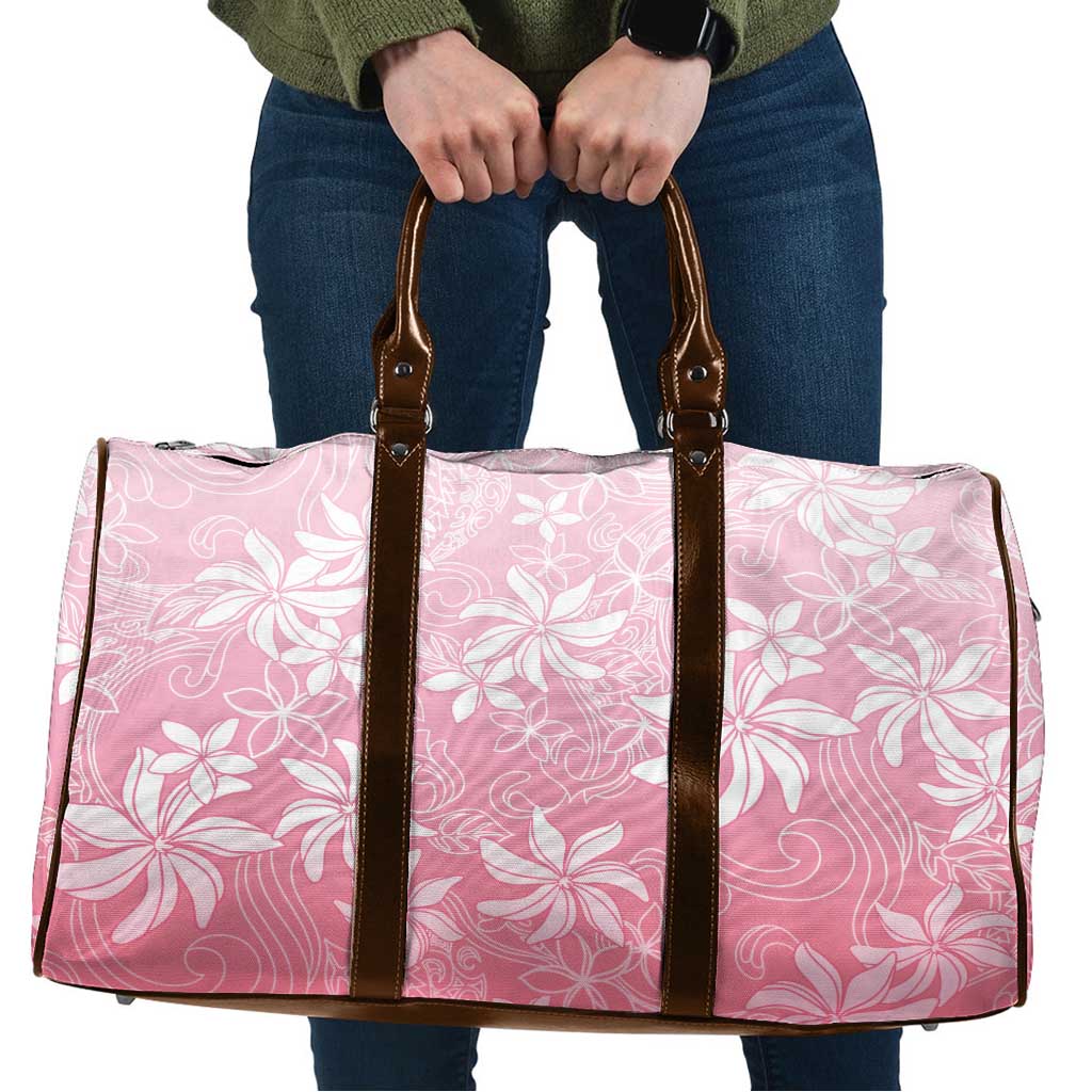 Tiare Tahiti Travel Bag Pink Polynesia Motifs - Polynesian Pride