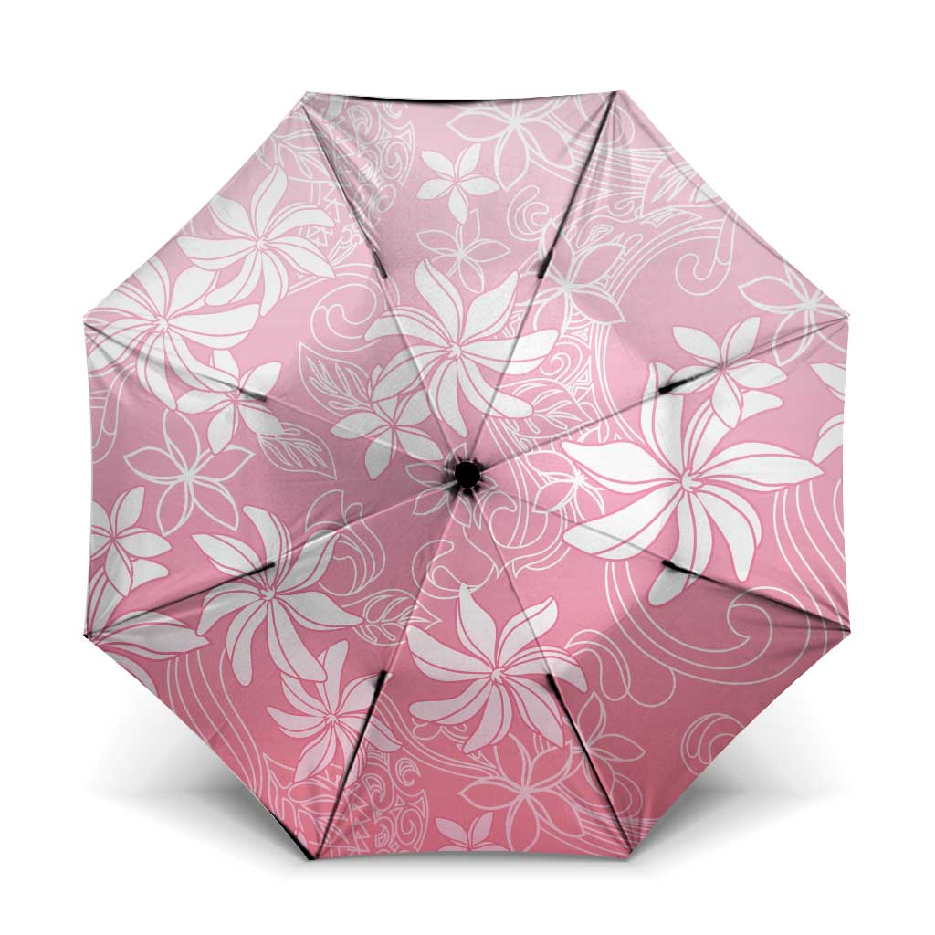 Tiare Tahiti Umbrella Pink Polynesia Motifs - Polynesian Pride