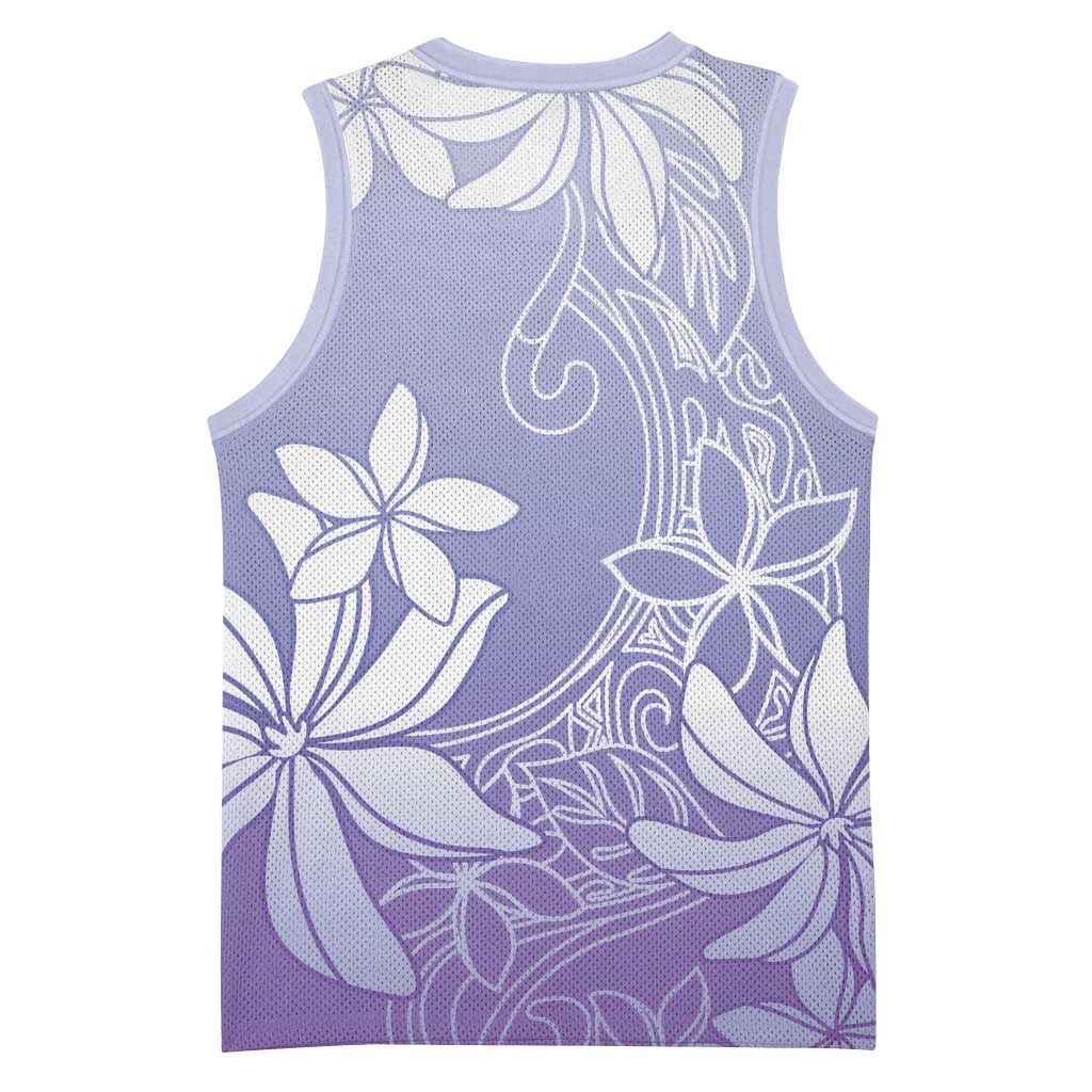Tiare Tahiti Basketball Jersey Purple Polynesia Motifs - Polynesian Pride