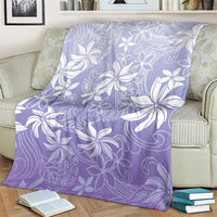 Tiare Tahiti Blanket Purple Polynesia Motifs - Polynesian Pride