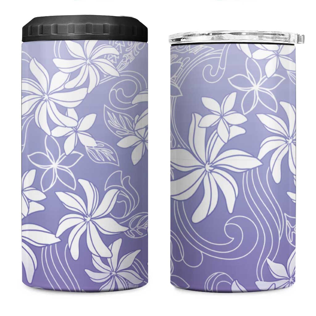 Tiare Tahiti 4 in 1 Can Cooler Tumbler Purple Polynesia Motifs LT05 One Size: 16 oz Purple - Polynesian Pride