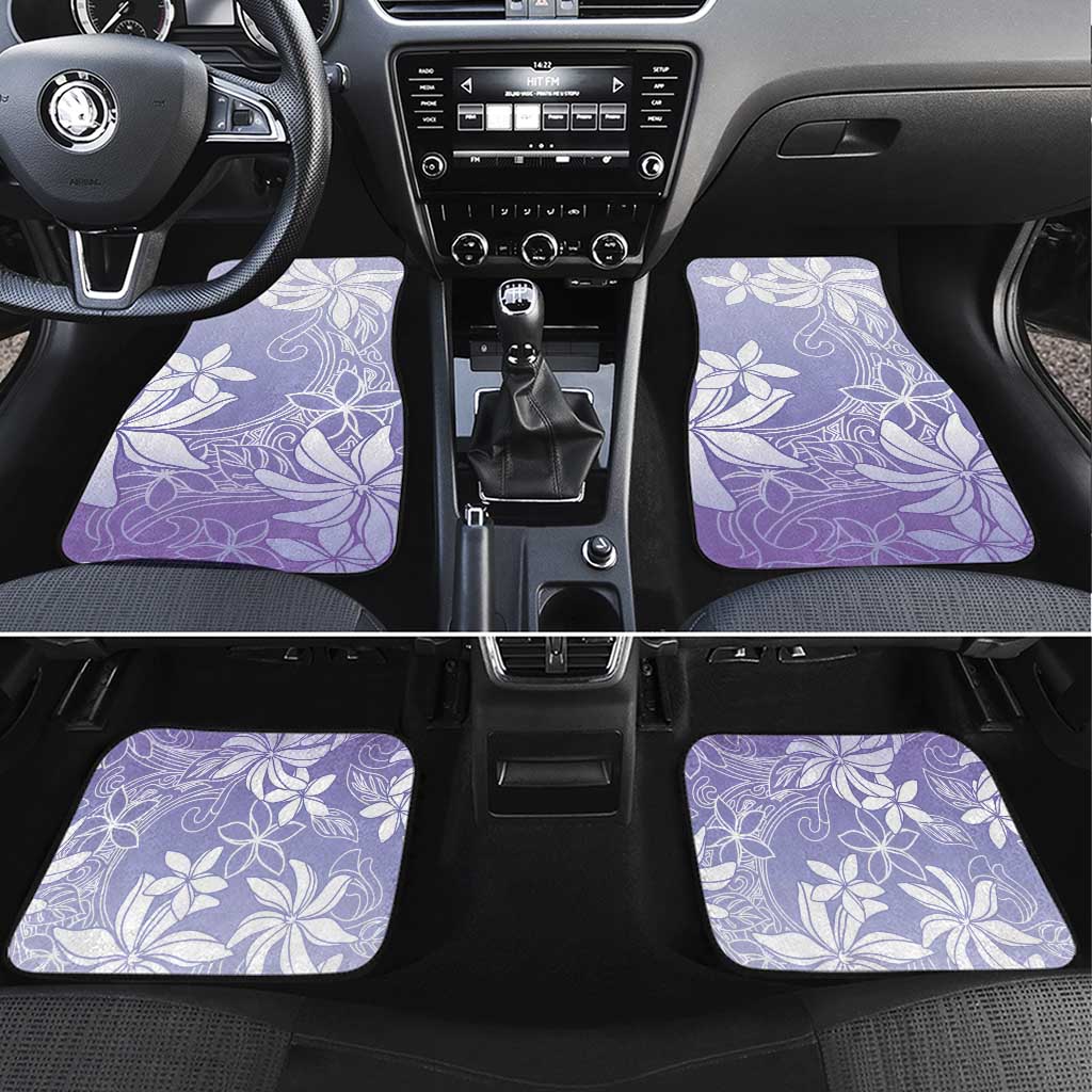 Tiare Tahiti Car Mats Purple Polynesia Motifs LT05 Set 4pcs Purple - Polynesian Pride
