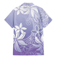 Tiare Tahiti Family Matching Mermaid Dress and Hawaiian Shirt Purple Polynesia Motifs - Polynesian Pride