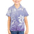 Tiare Tahiti Family Matching Off The Shoulder Long Sleeve Dress and Hawaiian Shirt Purple Polynesia Motifs - Polynesian Pride