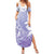 Tiare Tahiti Family Matching Summer Maxi Dress and Hawaiian Shirt Purple Polynesia Motifs - Polynesian Pride