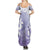 Tiare Tahiti Family Matching Summer Maxi Dress and Hawaiian Shirt Purple Polynesia Motifs - Polynesian Pride